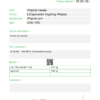 Test Report #200407 Test report page for VPepTide Canada showing task #200407, sample details and results table.