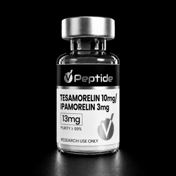 tesa ipamorelin Tesamorelin 10 mg + Ipamorelin 3 mg — 13 mg – GHRH / GHS-R Dual Pathway