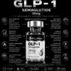 Semaglutide 10mg Infographic-style image of a GLP-1 semaglutide bottle with the branding 'V Peptide' and '10 mg', surrounded by informational icons and text about research-grade peptide benefits.
