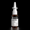 White cosmetic bottle with a tall white nozzle and a black peptide label, set against a black background (Lust Mist product).