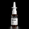Semax White syringe-like vaccine/ampoule with a black 'Peptide Semax' label, set against a black background.