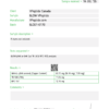 Test Report #205553 Lab test report page showing Task #205553 with client VPep t ide Canada, sample GLOW VPep t ide, and results table; includes date and a QR code.