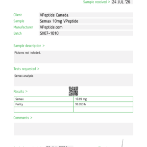 Test report header showing JANOSHIK logo, task #209649, and order/received dates (17 JUL ’26 and 24 JUL ’26).