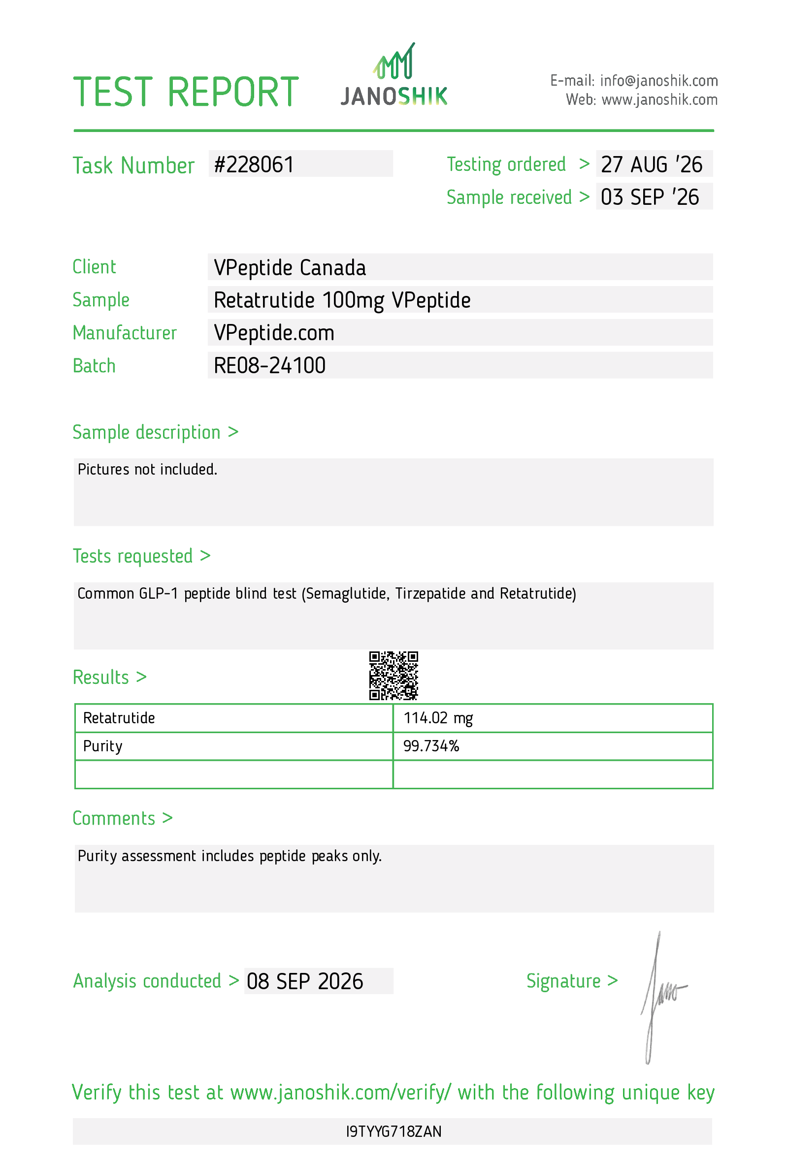 Test Report #228061