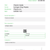 Laboratory test report header showing task #198459, client VPepide Canada, sample Cardiogen 20mg VPepide, and results section.