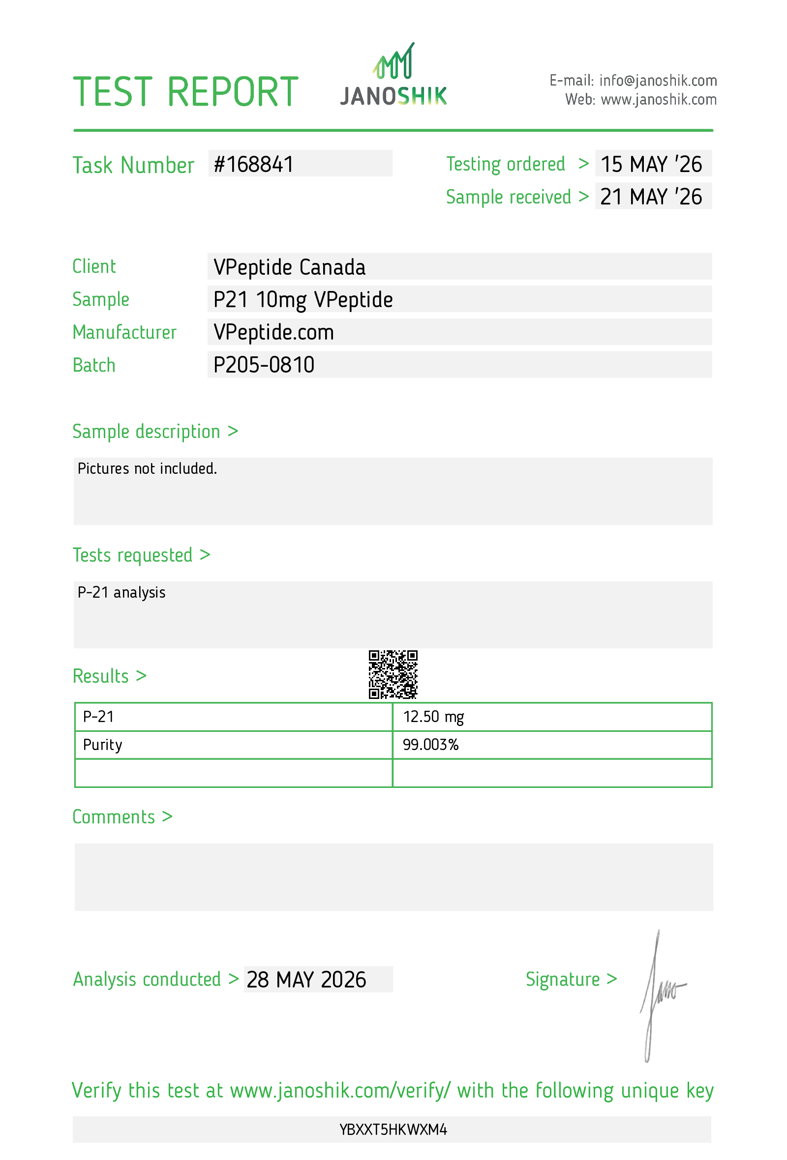Test Report #168841
