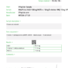 Test Report #204125 Laboratory test report page showing task number, client (VPeptide Canada), sample details, and a results table with NAD+, MOTS-C, and 5-Amino-1-methylquinolinimum values