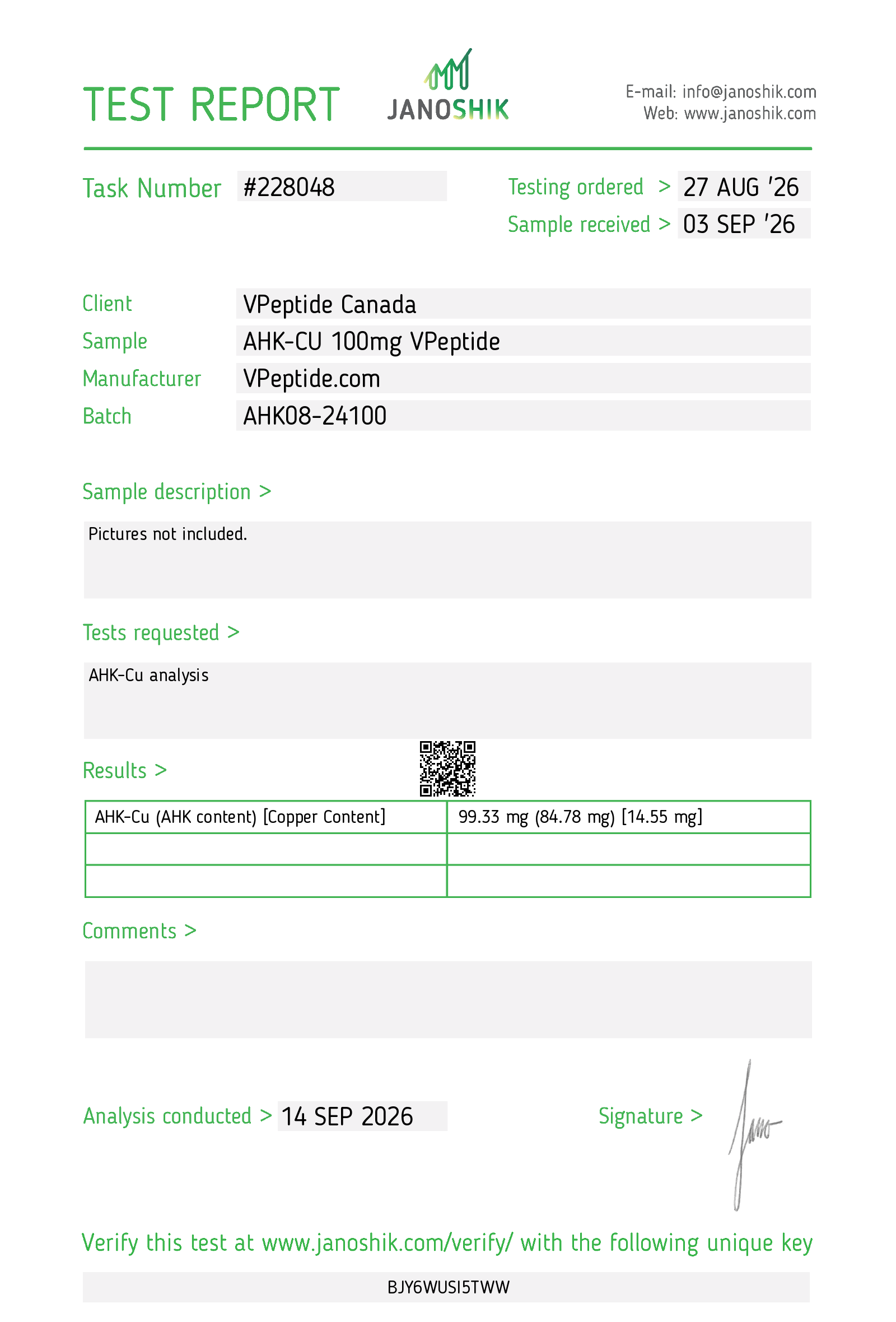 Test Report #228048